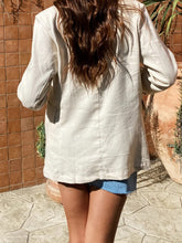 LIZAKOSHT  -  Lapel Collar Long Sleeve Blazer